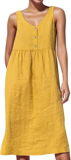 A Line Dresses for Women 2025 Plus Size A Line Mini Dress Solid Midi Summer Dresses Sleeveless Casual Jumper Skirt