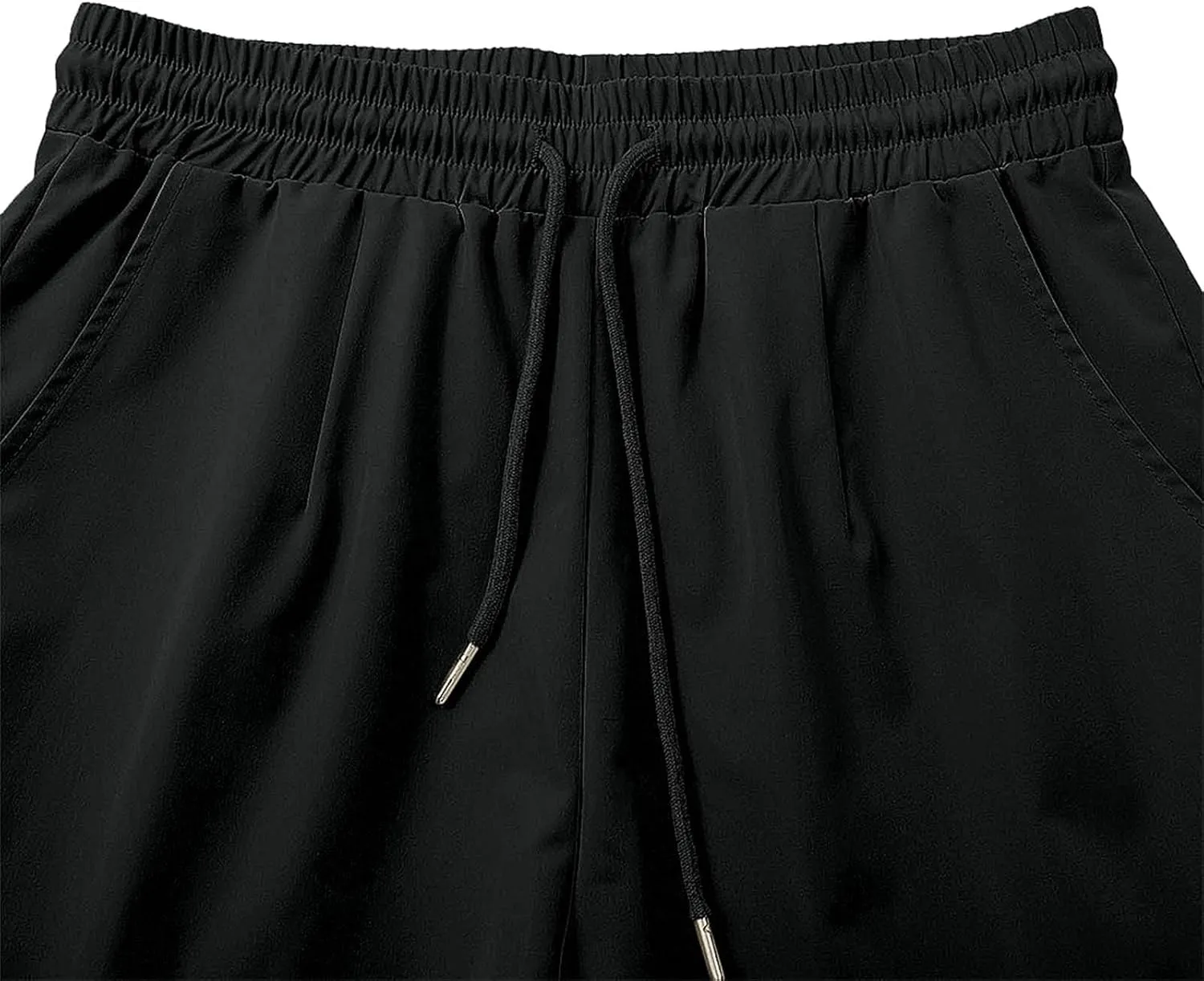 Cargo Capris for Women with Pocket Summer Mid Rise Lightweight Elastic Waist Pants Stretchy Tactical Tavel Hiking Pant