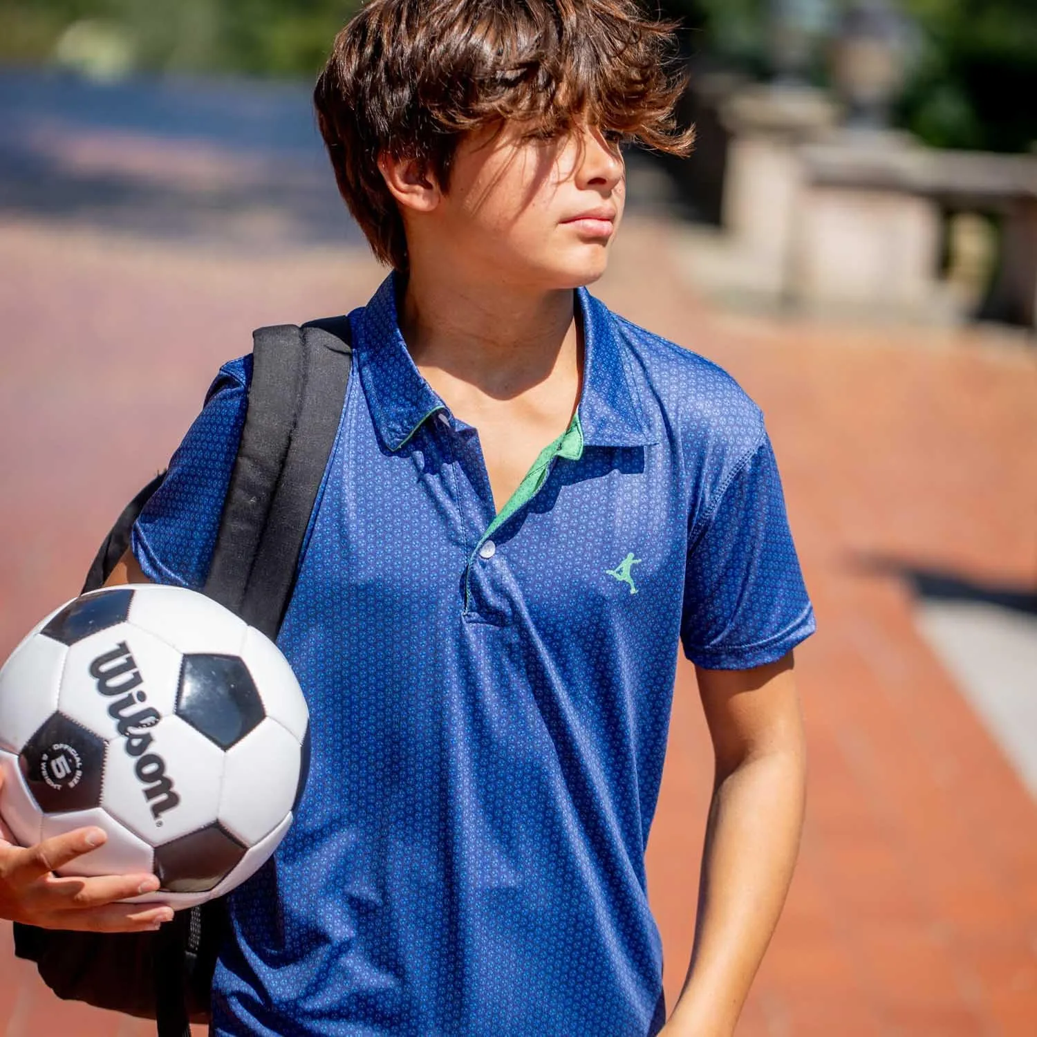 ChalkTalkSPORTS Soccer Short Sleeve Polo Shirt | Performance Sports Polo | Youth & Adult Sizes