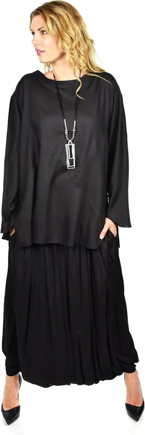 Dare2BStylish Women 2 Piece Dress Harem Pant Set Outfit with Full Sleeved Top