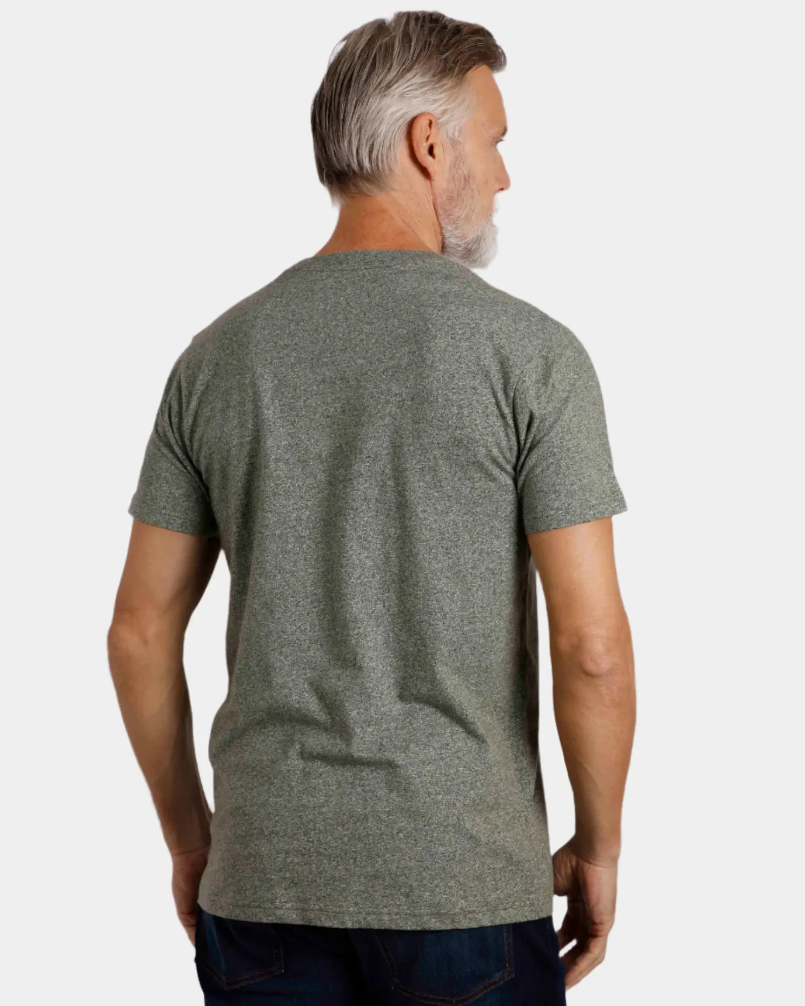 Fished Olive Green Organic Branded T-Shirt