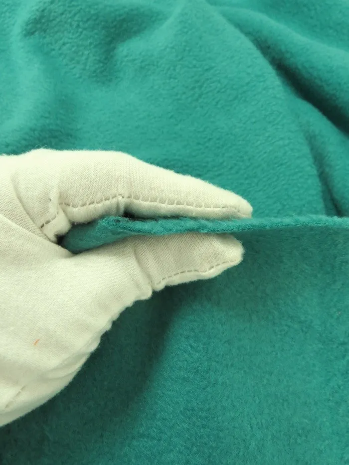 Fleece Fabric Solid / Hunter Green / 65 Yard Roll