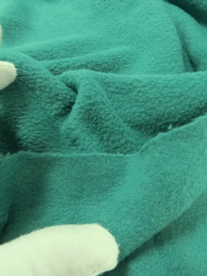 Fleece Fabric Solid / Hunter Green / 65 Yard Roll