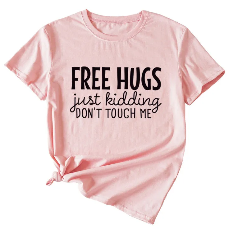 Free Hugs Just Kidding Women's Short Sleeved T-shirt