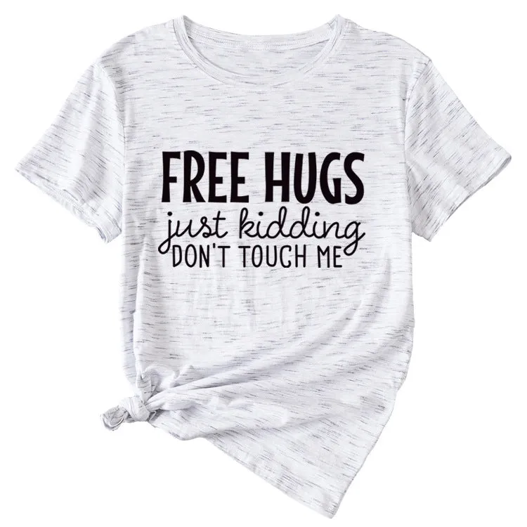 Free Hugs Just Kidding Women's Short Sleeved T-shirt