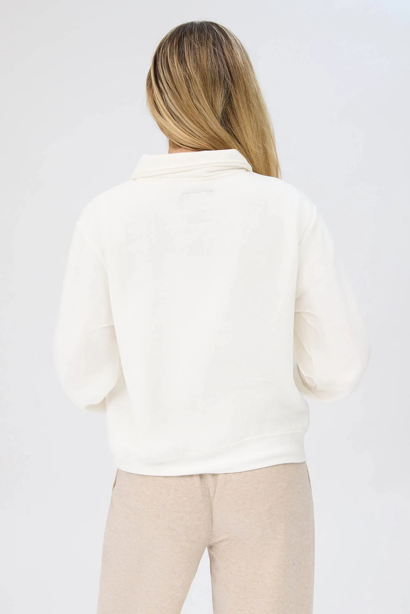 Graphic Quarter-Zip Polo Sweatshirt