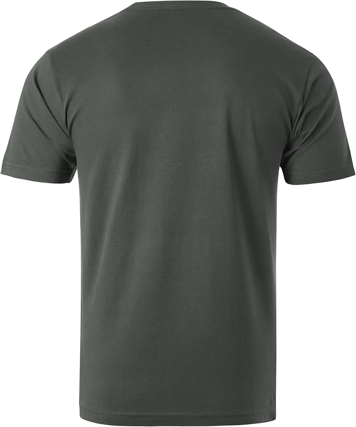 Hat and Beyond Men's Natural High Grade Organic Cotton Crew Neck Short Sleeve Tee Shirt