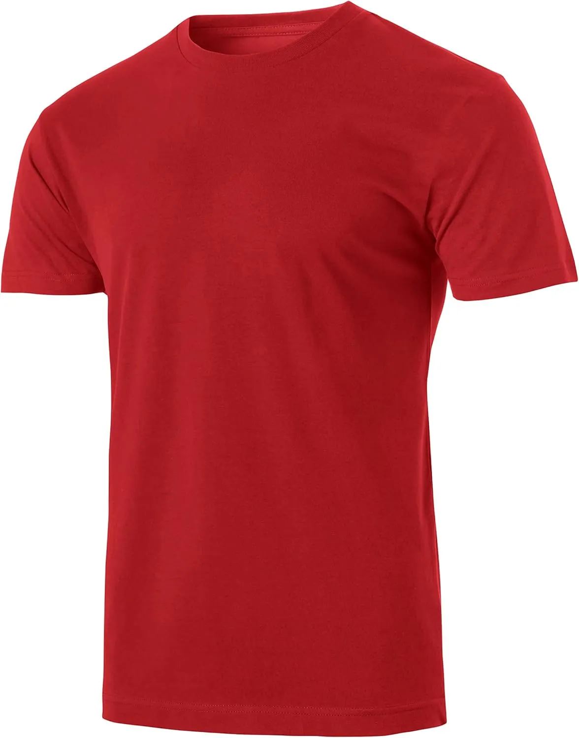 Hat and Beyond Men's Natural High Grade Organic Cotton Crew Neck Short Sleeve Tee Shirt