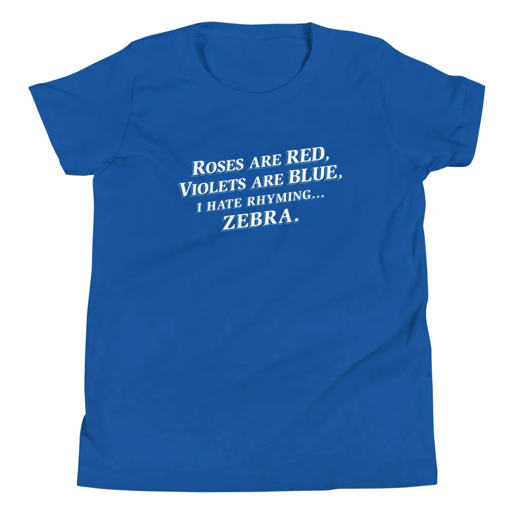 I Hate Rhyming Kid's Youth Tee