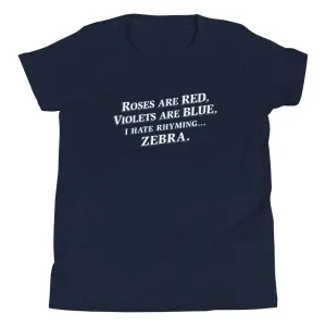 I Hate Rhyming Kid's Youth Tee