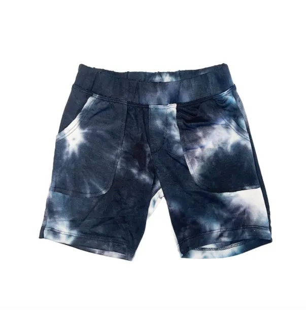 Joah Love - Knox Shorts in Shadow Black Tie Dye