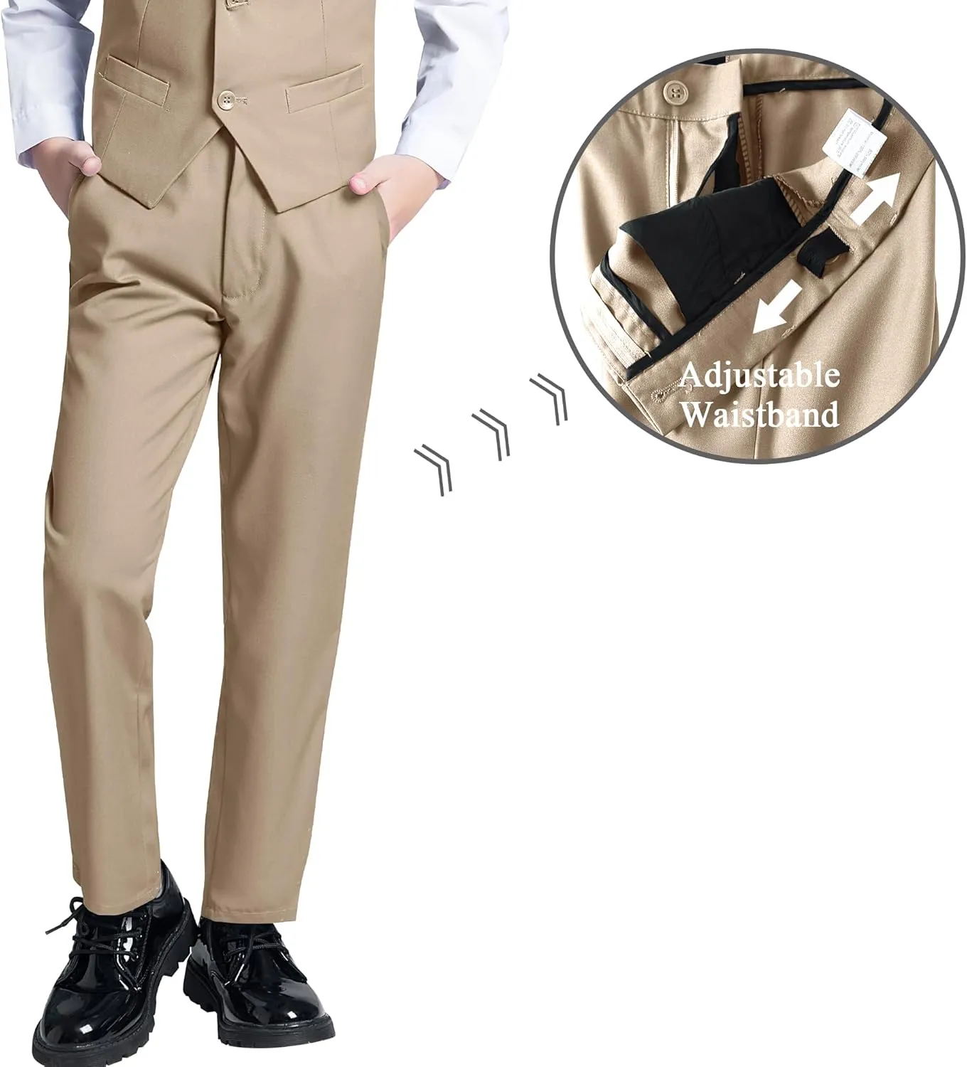 JPF Boy's Formal Suit Set Slim Fit Kids Tuxedo Suits for Wedding Teen Toddler Boy Dress Suit Outfit