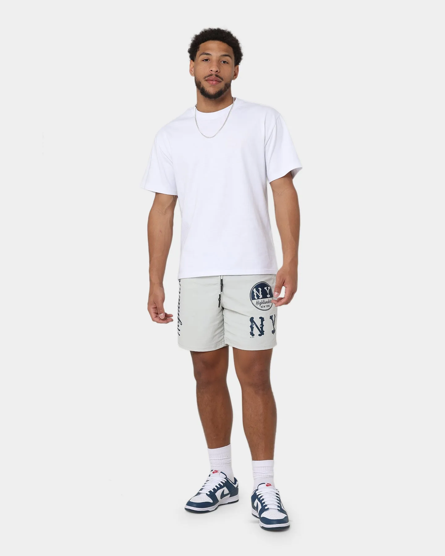 Majestic Athletic New York Highlanders Nylon Shorts Cool Grey
