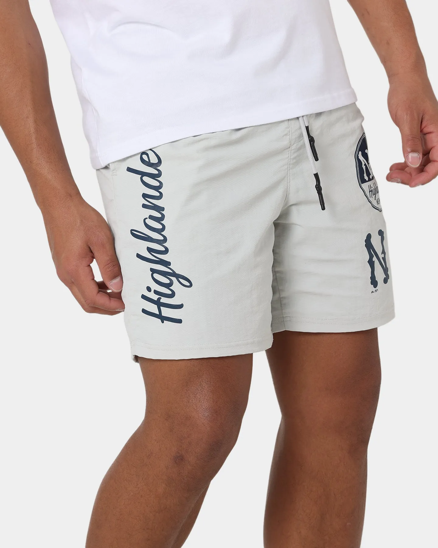 Majestic Athletic New York Highlanders Nylon Shorts Cool Grey