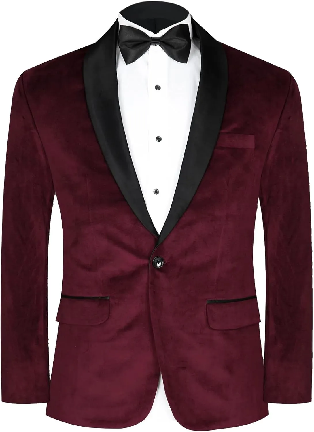 Men's Blazer Velvet Long Sleeve Regular Fit Suit Sport Coat Jacket Casual Lightweight Business Office Meeting Coat