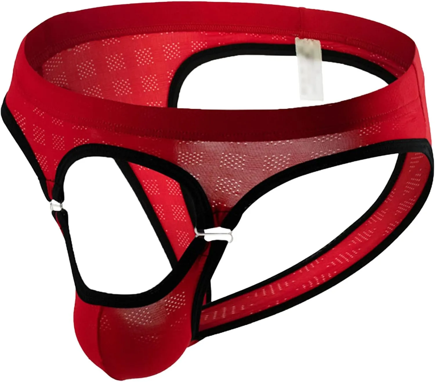 Men's Open Front Triangle Briefs Low Rise Mesh Erotic Men Underpants Sexy T-Back Bulge Pouch Underwear