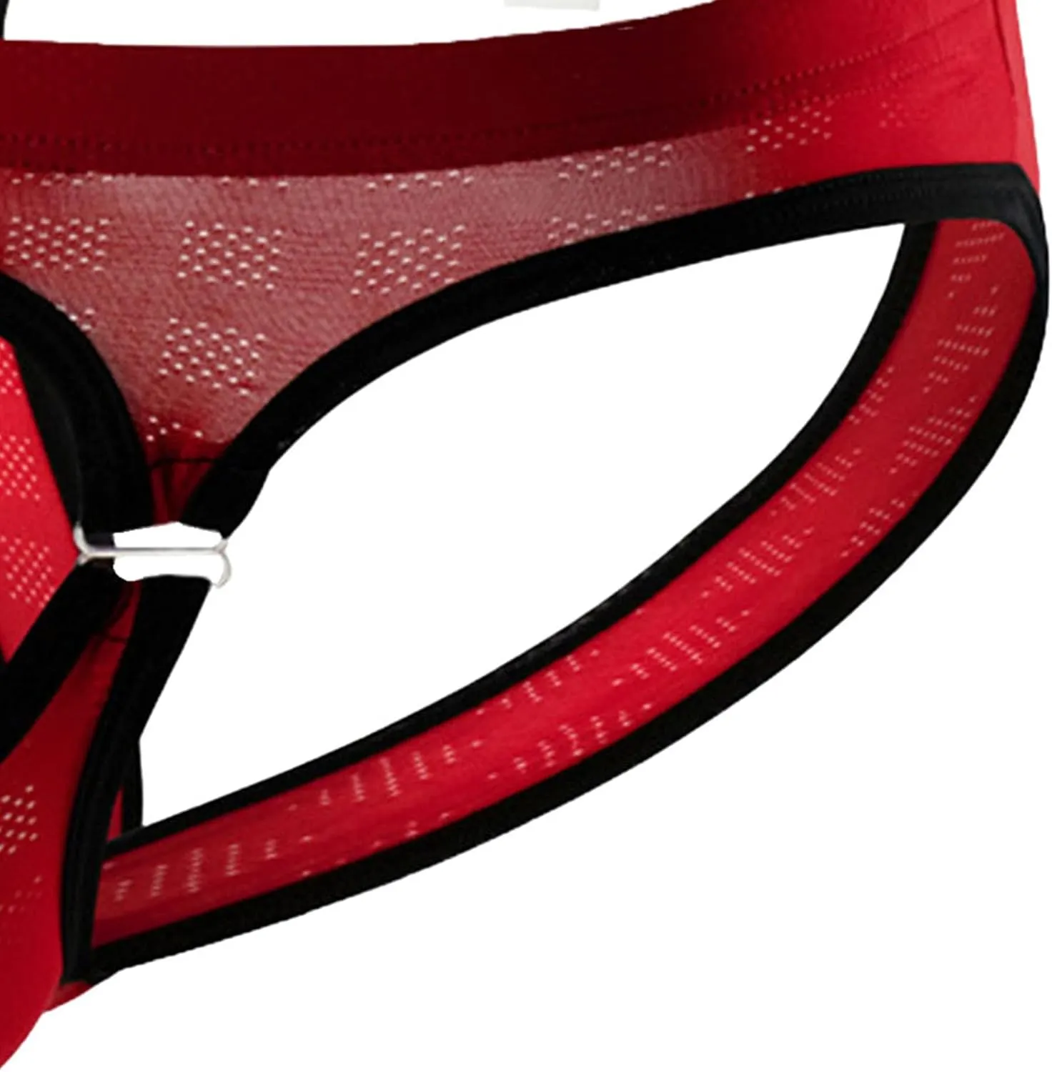 Men's Open Front Triangle Briefs Low Rise Mesh Erotic Men Underpants Sexy T-Back Bulge Pouch Underwear