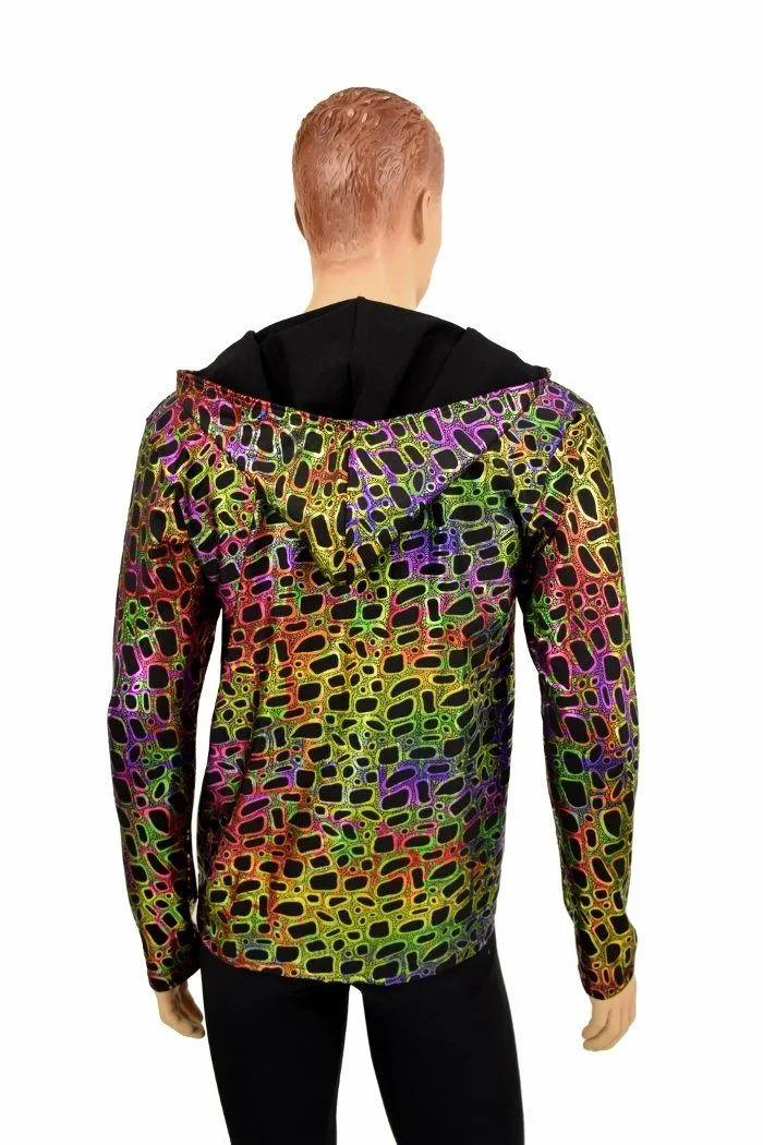 Mens Poisonous Print Long Sleeve Hoodie