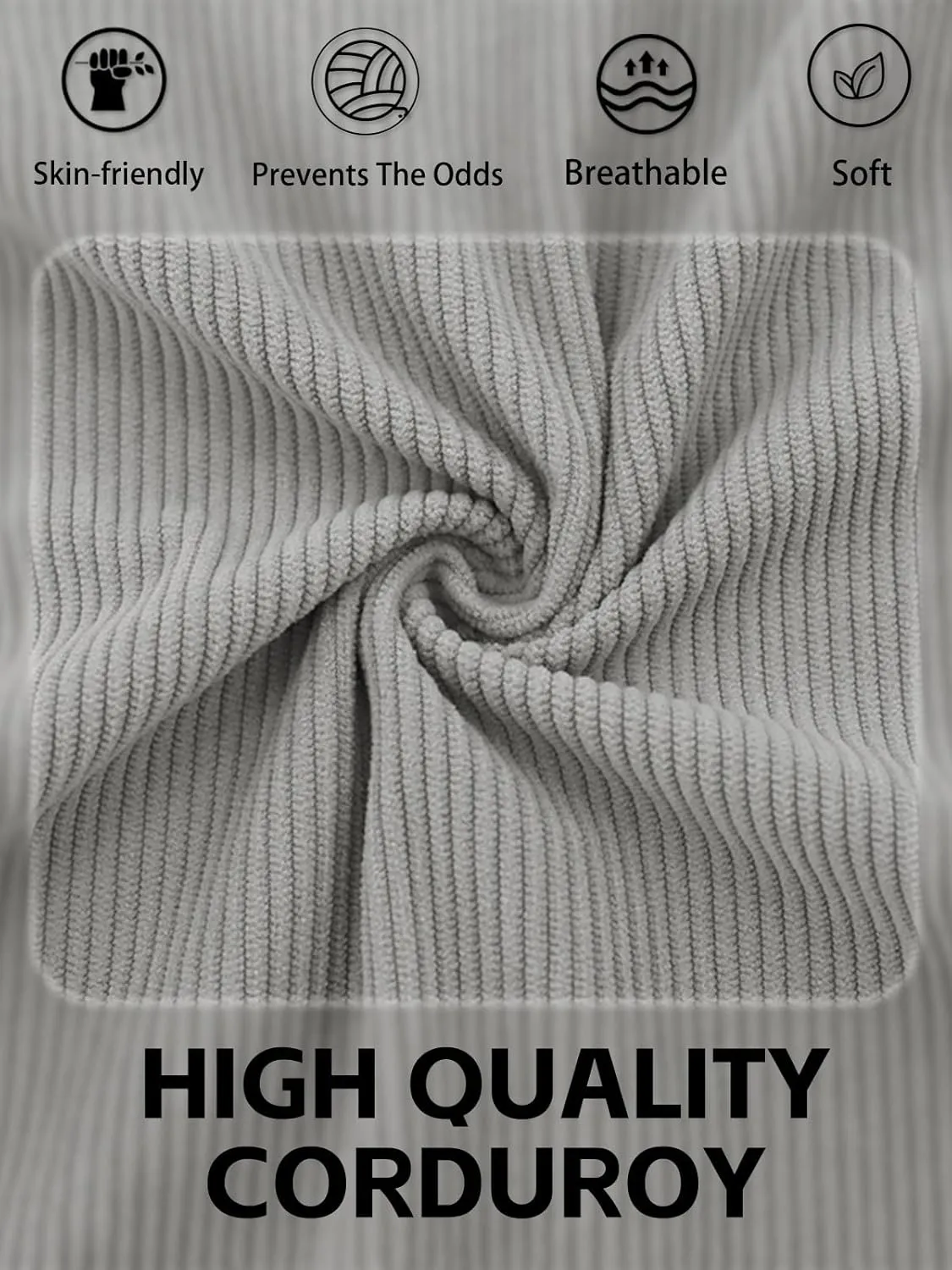 Men's Quarter Zipper Pullover Corduroy Crew Neck Sweatshirt Spring Autumn Casual Knit Long Sleeve Polo Shirt