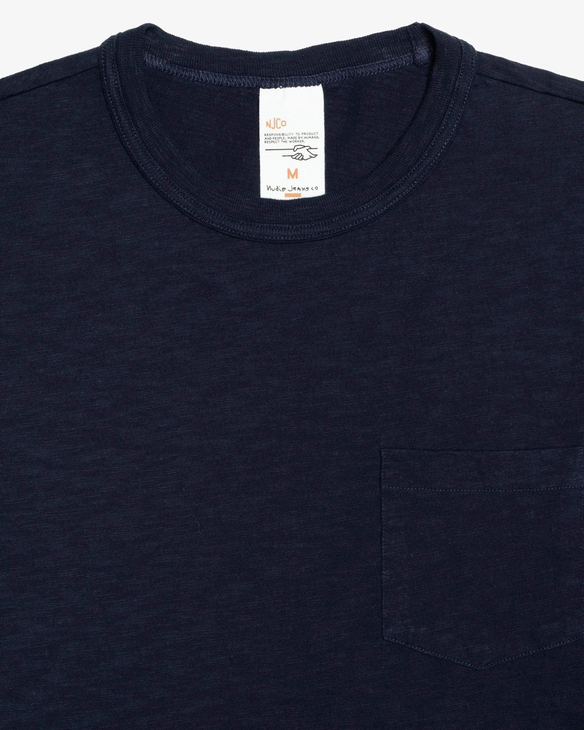 Nudie Jeans Roy Heavy Slub Tee - Blueberry