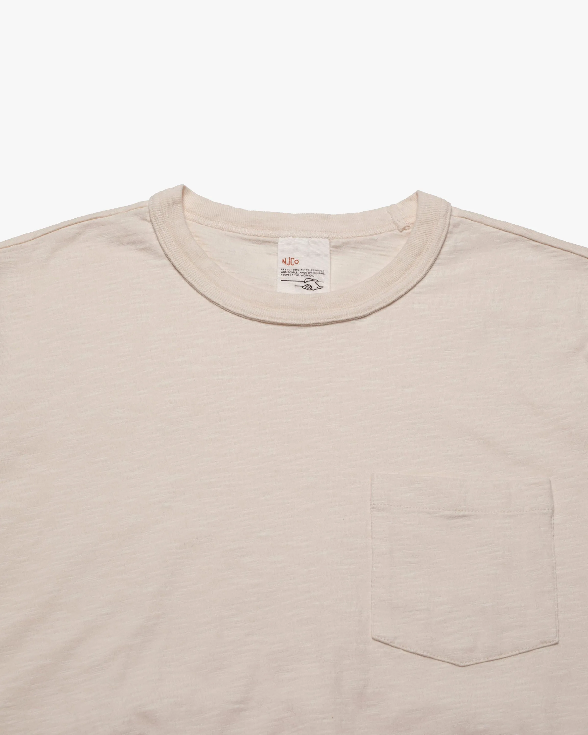Nudie Jeans Roy Heavy Slub Tee - Ecru