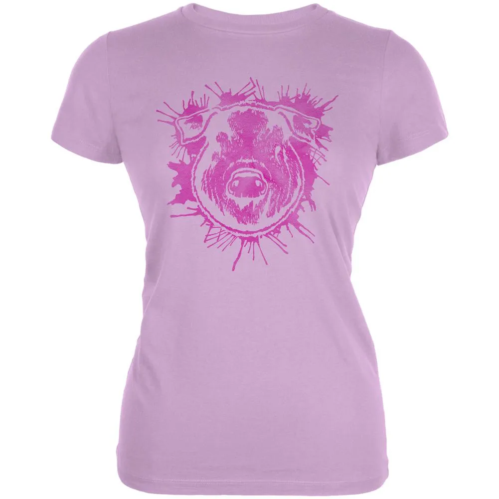 Piggy Pretty in Pink Juniors Soft T Shirt