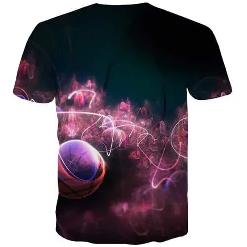 Psychedelic T shirts Men Galaxy Tshirt Printed Nebula Shirt Print Harajuku T-shirts Graphic Colorful Tshirts Cool Short Sleeve