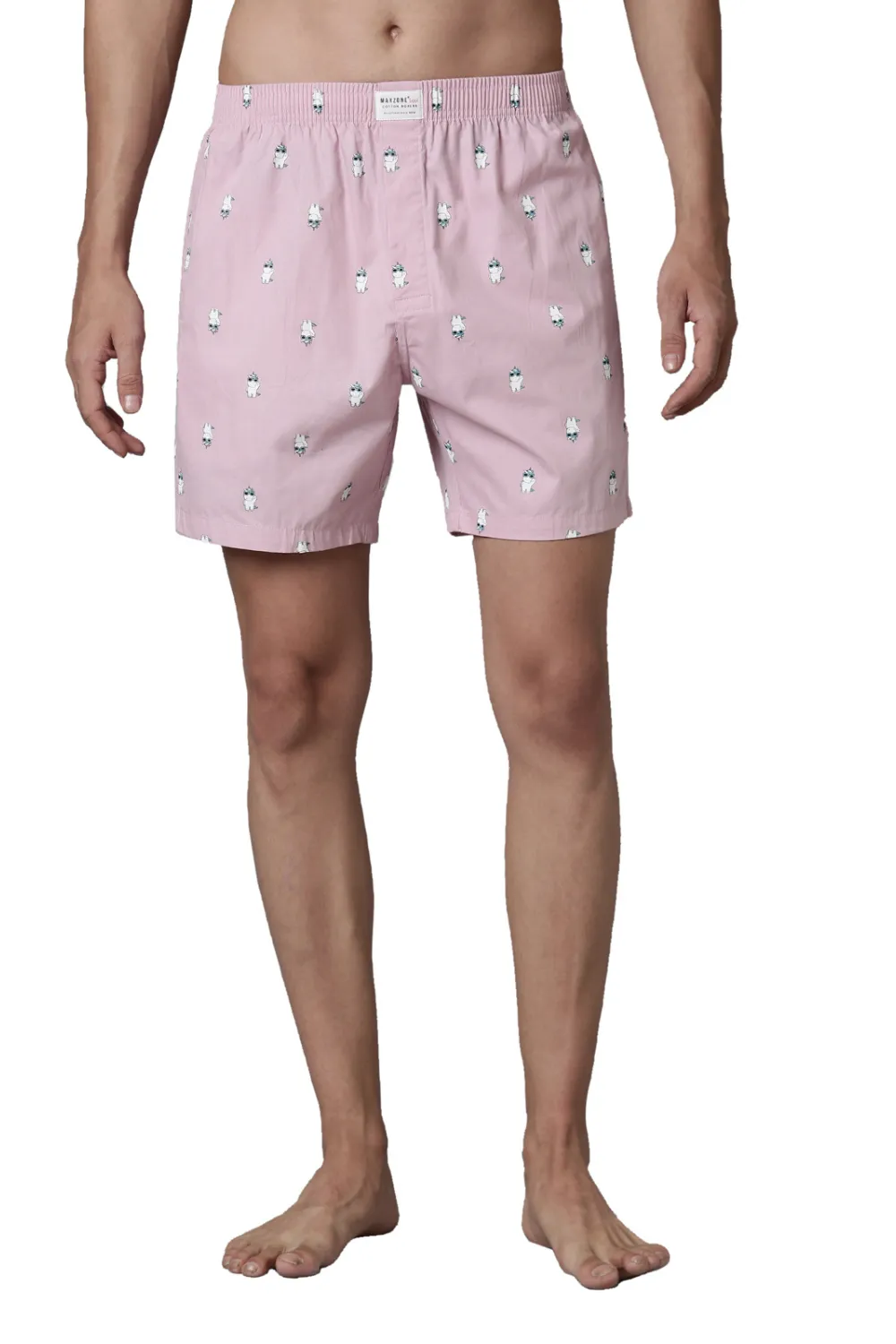 Rich-Lilac Printed & Russet Printed 365 Boxers Combo