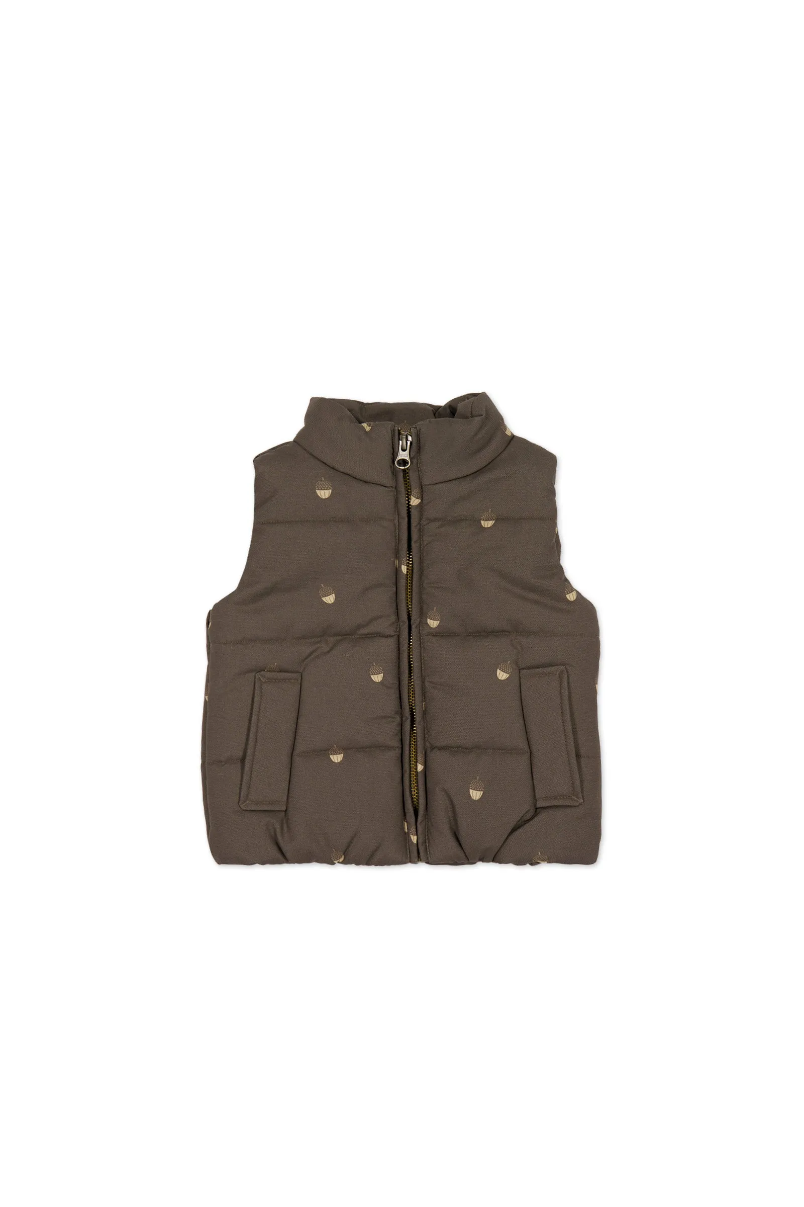 Rudi Puffer Vest - Acorn Wolf