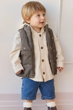 Rudi Puffer Vest - Acorn Wolf