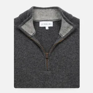 The Charcoal Heather Ashton Quarter-Zip Sweater
