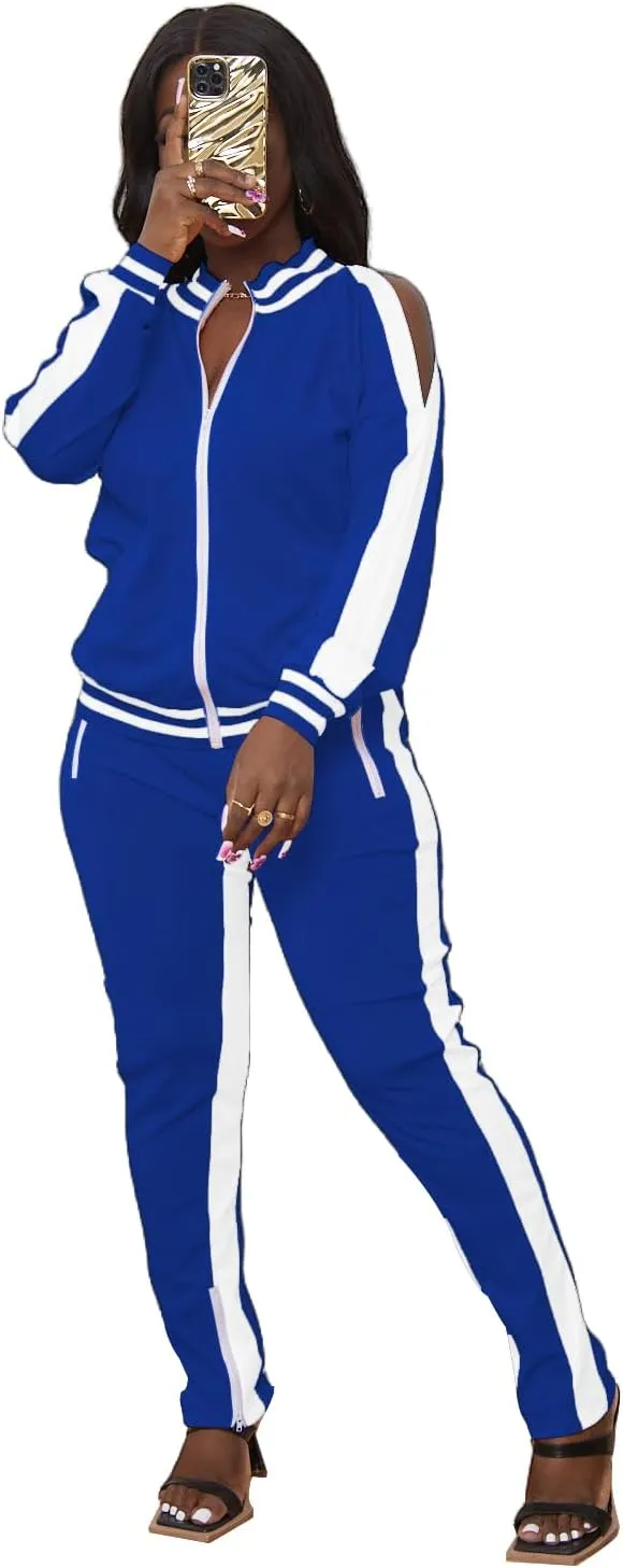 TOPONSKY Women Casual 2 Piece Outfit Long Pant Set Sweatsuits Tracksuits
