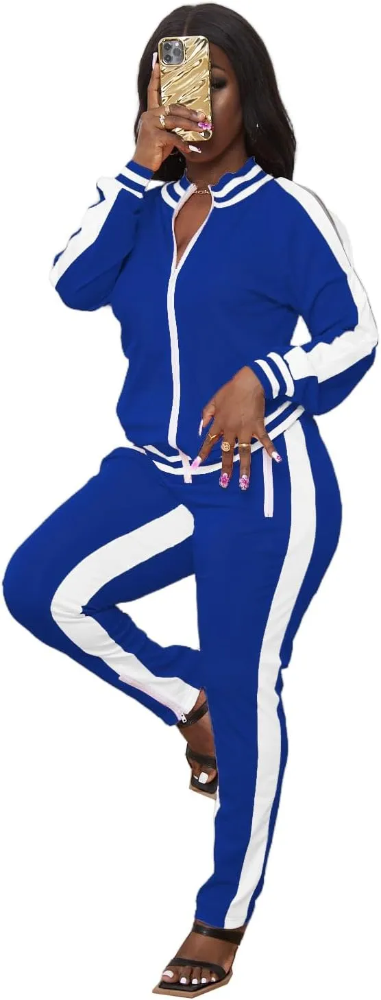 TOPONSKY Women Casual 2 Piece Outfit Long Pant Set Sweatsuits Tracksuits