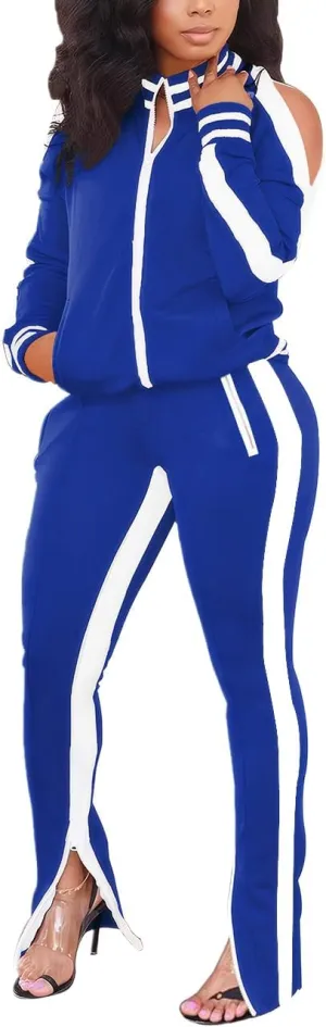 TOPONSKY Women Casual 2 Piece Outfit Long Pant Set Sweatsuits Tracksuits