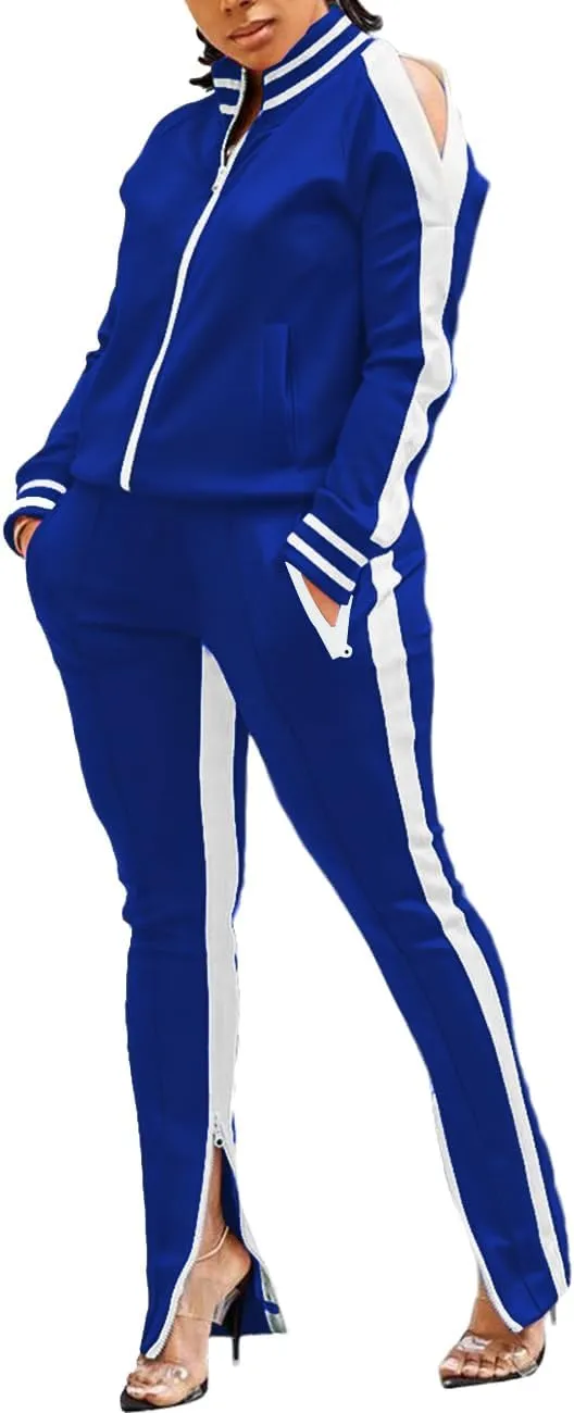TOPONSKY Women Casual 2 Piece Outfit Long Pant Set Sweatsuits Tracksuits