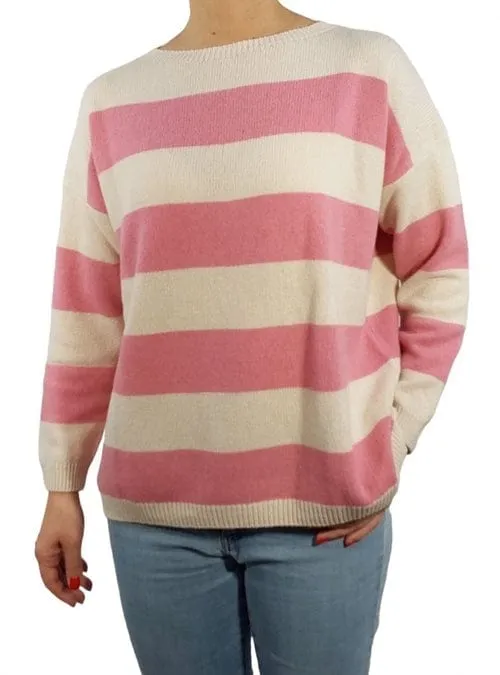 Women's Boat Neck Sweater in Reclaimed Cashmere