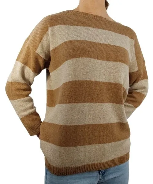 Women's Boat Neck Sweater in Reclaimed Cashmere