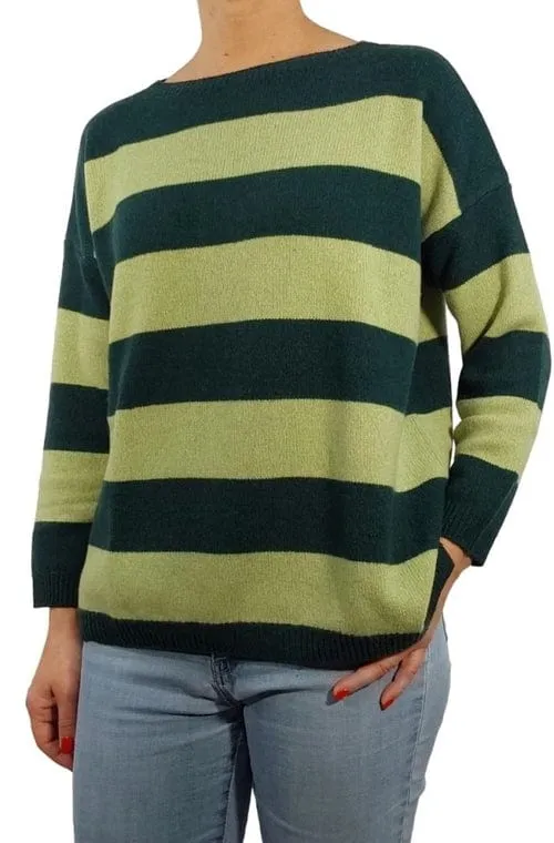 Women's Boat Neck Sweater in Reclaimed Cashmere