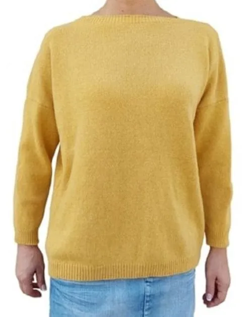 Women's Boat Neck Sweater in Reclaimed Cashmere