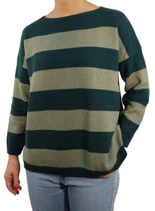 Women's Boat Neck Sweater in Reclaimed Cashmere
