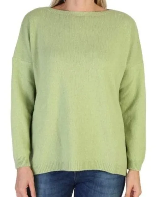 Women's Boat Neck Sweater in Reclaimed Cashmere