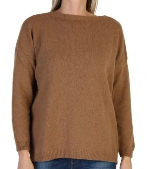 Women's Boat Neck Sweater in Reclaimed Cashmere