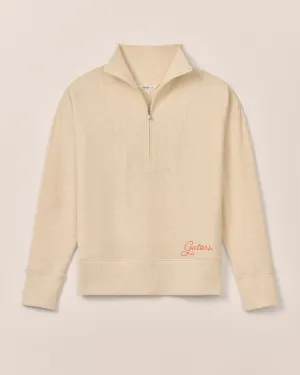 Women's Florida Taylor Drop Shoulder Cotton 1/4 Zip - Gators Logo