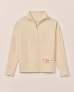 Women's NC State Taylor Drop Shoulder Cotton 1/4 Zip - Wolfpack Logo