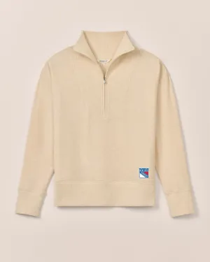 Women's New York Rangers Taylor Drop Shoulder Cotton 1/4 Zip