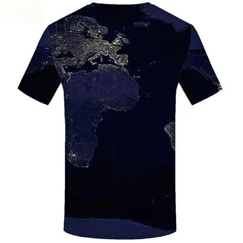 World Map T shirts Men Blue T-shirts 3d Harajuku Tshirt Printed Short Sleeve Full Print Men women Tee O-neck O-Neck