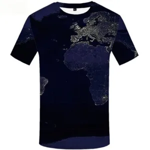 World Map T shirts Men Blue T-shirts 3d Harajuku Tshirt Printed Short Sleeve Full Print Men women Tee O-neck O-Neck