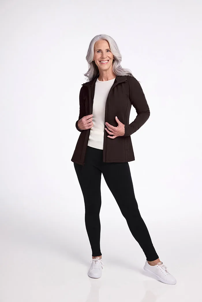 Zoey Zip Up Hoodie • Final Sale Deals! - French Roast